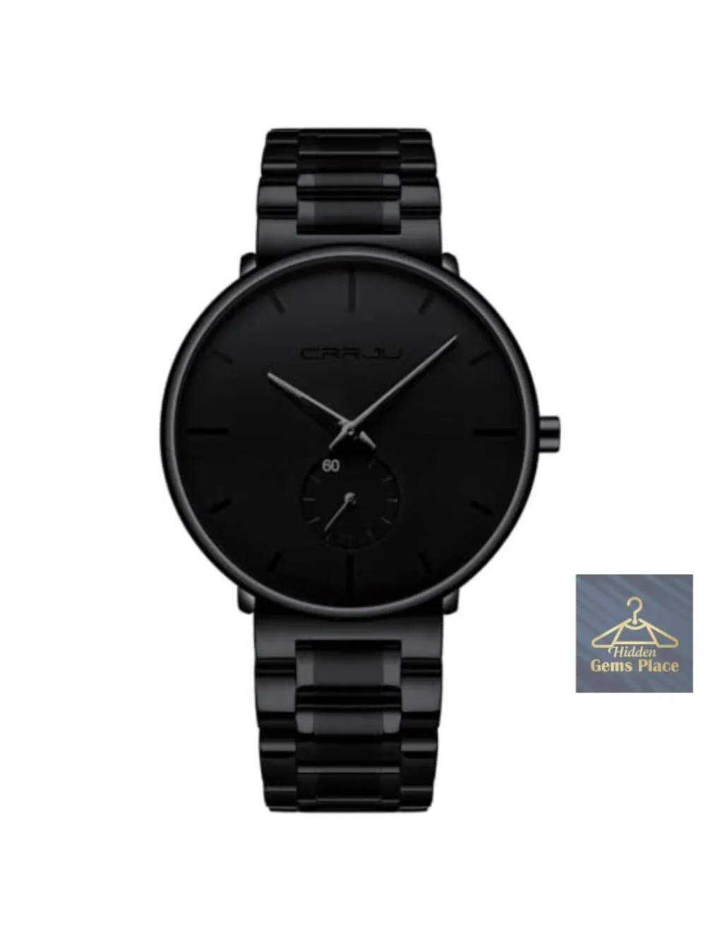 Ultra-Thin Minimalist Stainless Steel Men's Wrist Watch